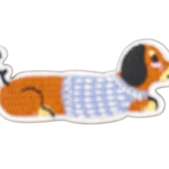 5 Cute Dachshund Dog Embroidered Patches Set - Multicolor - Picture 6 of 7